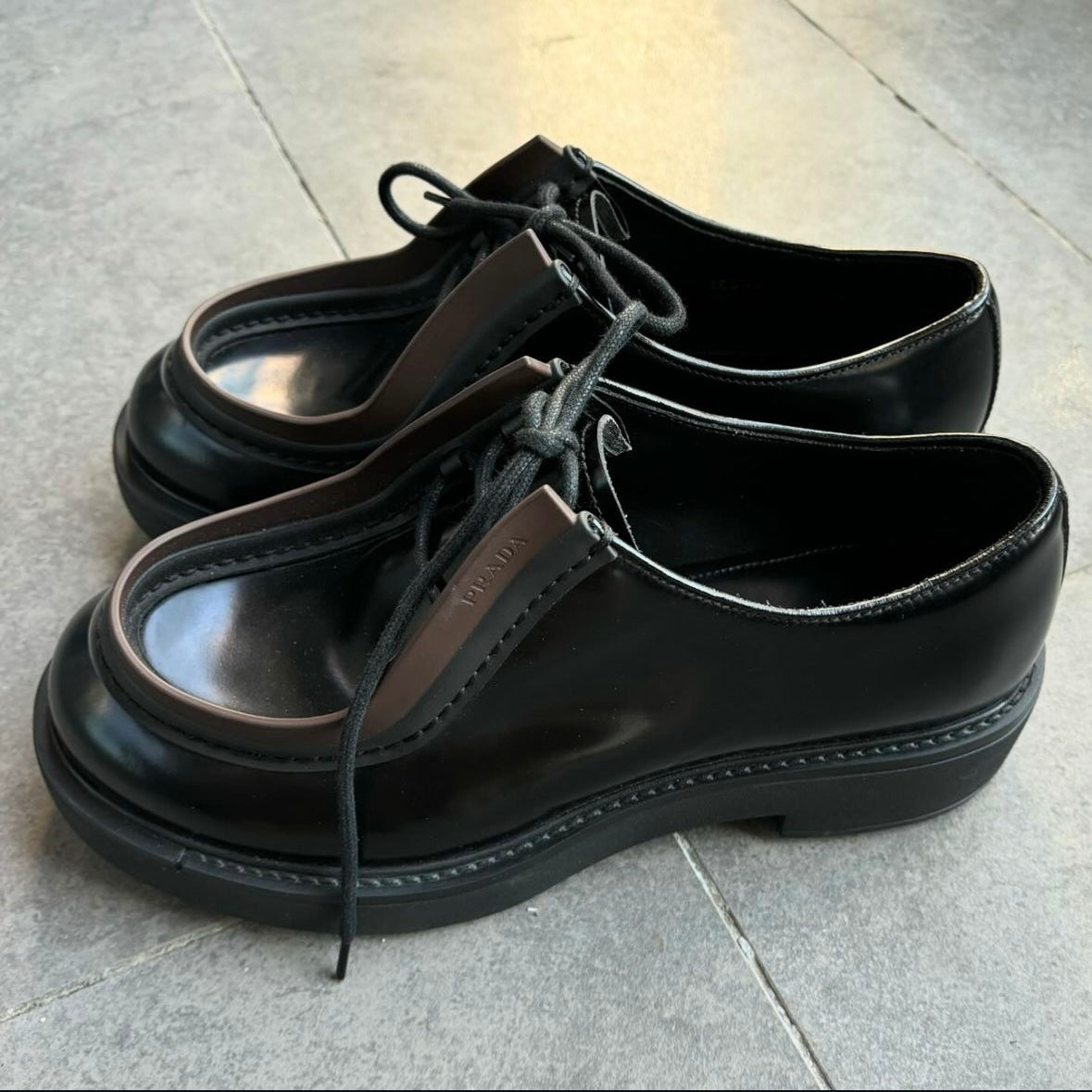 Prada leather shoes