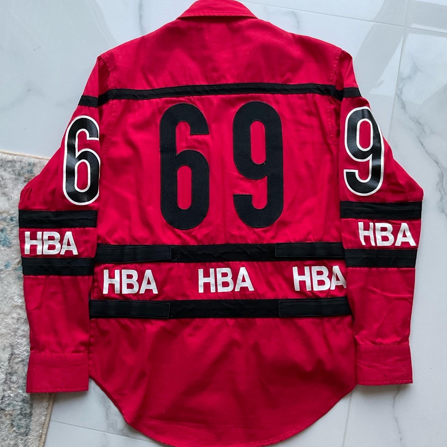 Hood by air 69 red shirt