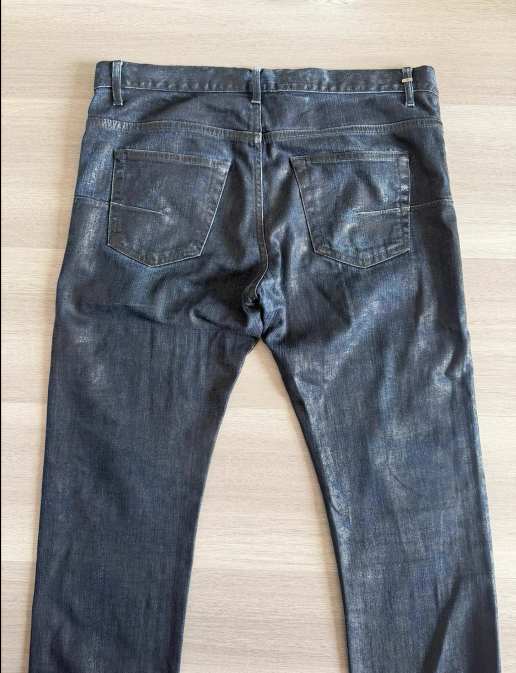 Dior homme wax denim jeans