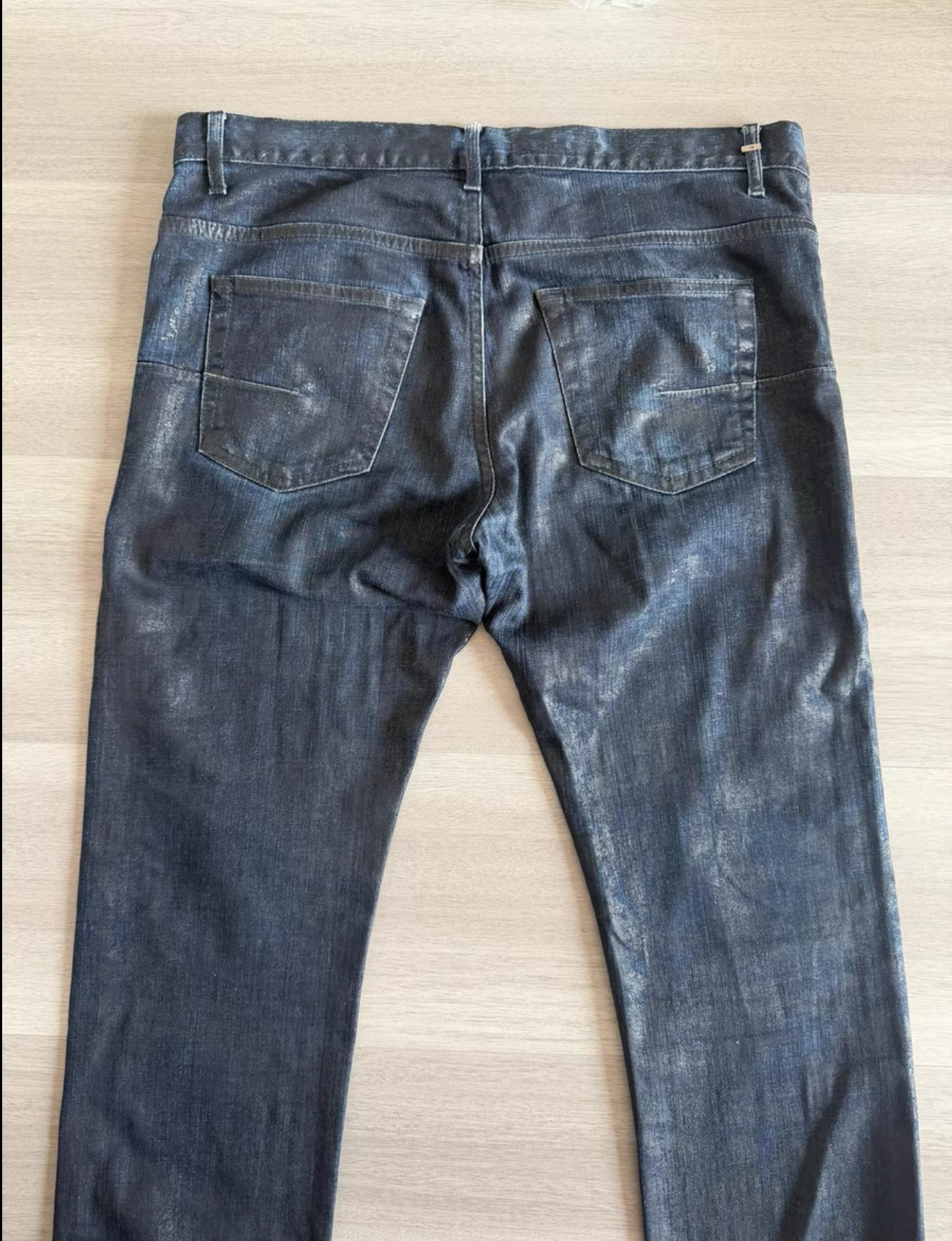 Dior homme wax denim jeans