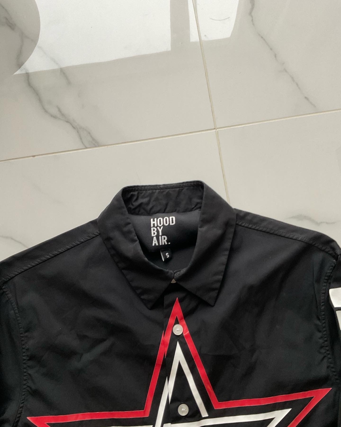 Hood by air pentagram button up shirt