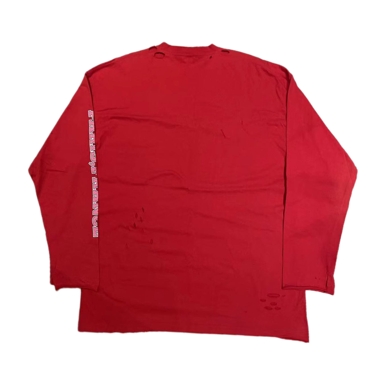 Balenciaga unisex long sleeve vintage effect