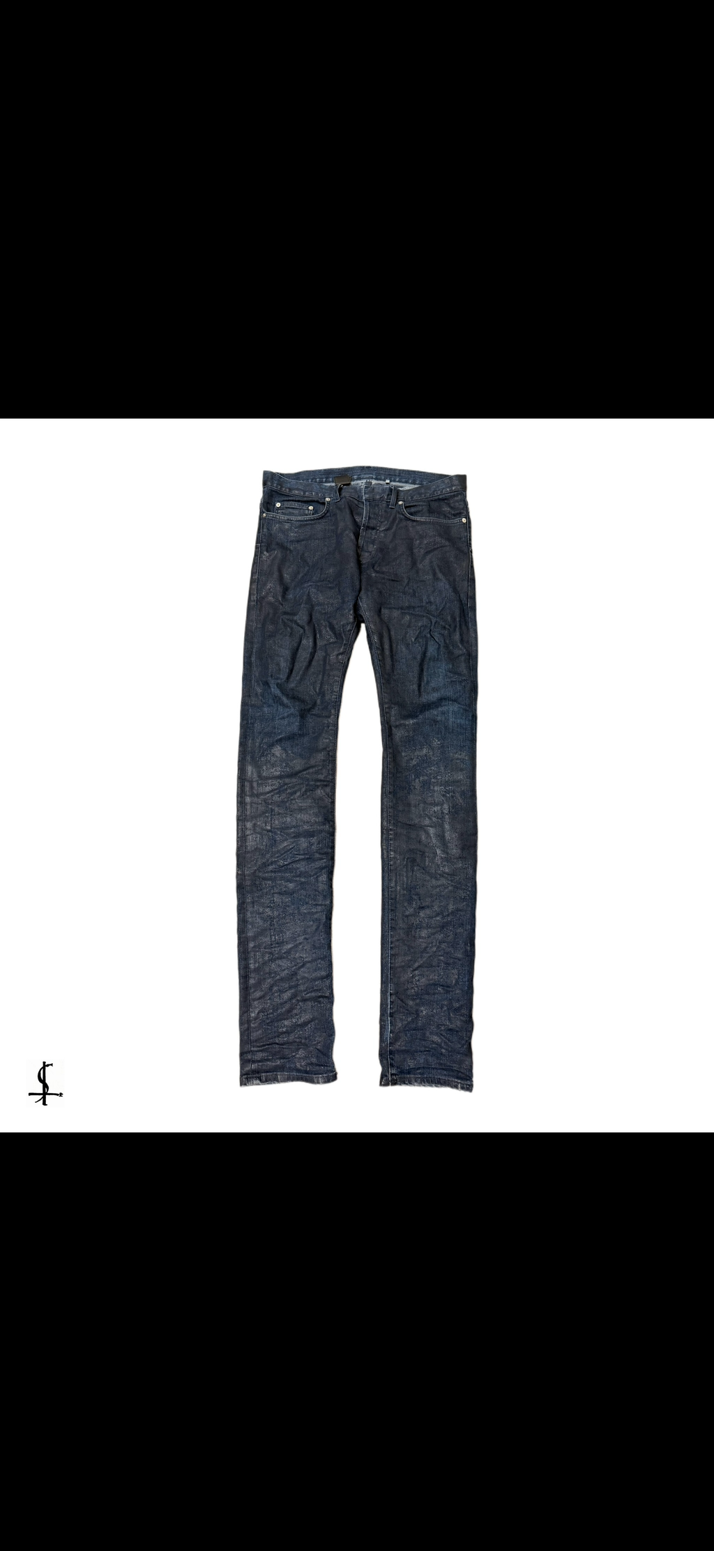 Dior homme wax denim jeans