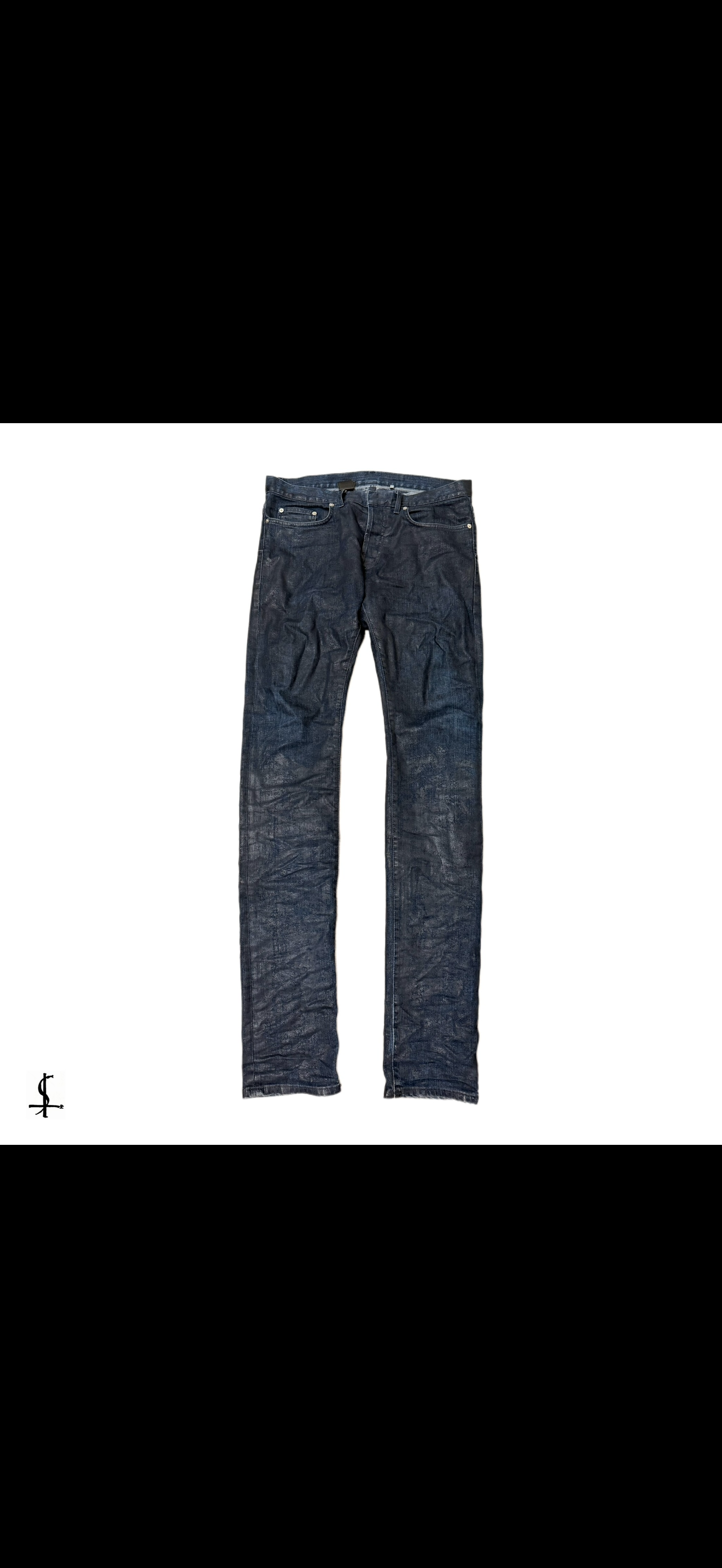 Dior homme wax denim jeans