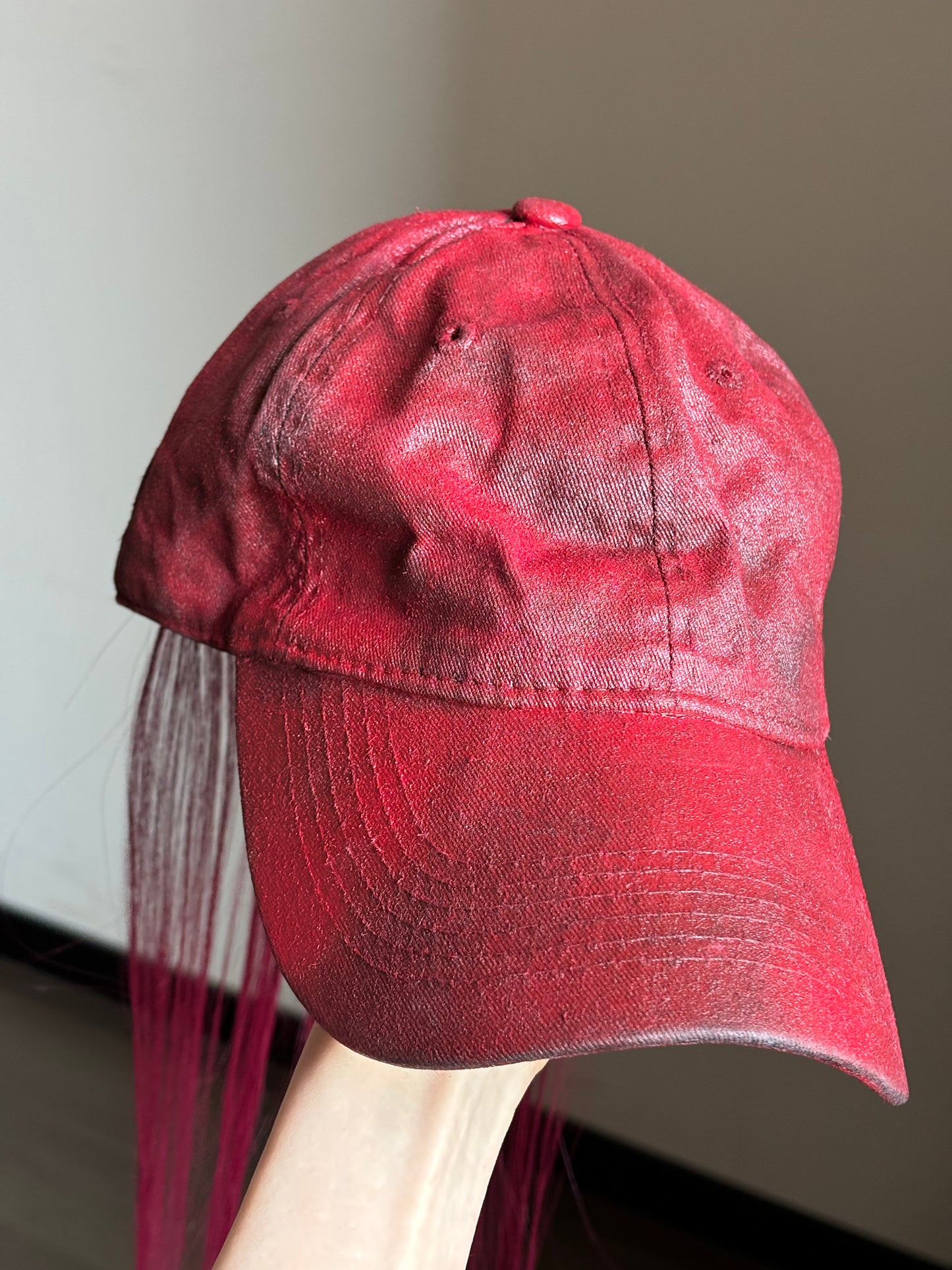 P.L.N.
LONG HAIR CAP (RED)