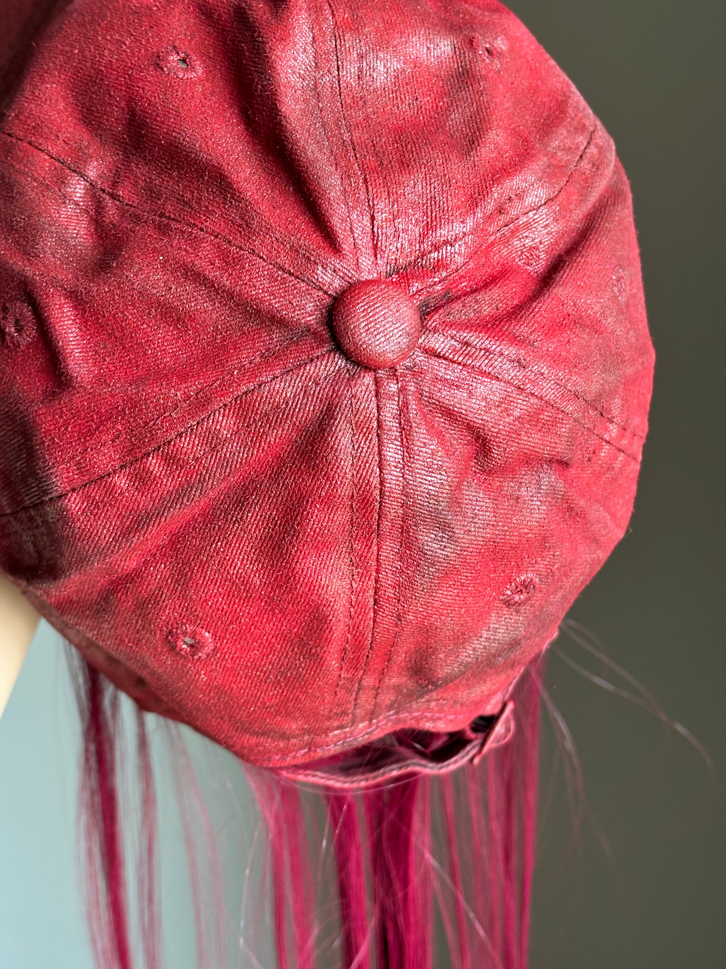 P.L.N.
LONG HAIR CAP (RED)