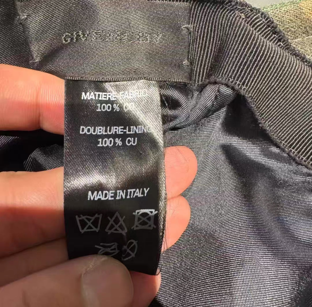 Givenchy 23ss destroyed camo cap