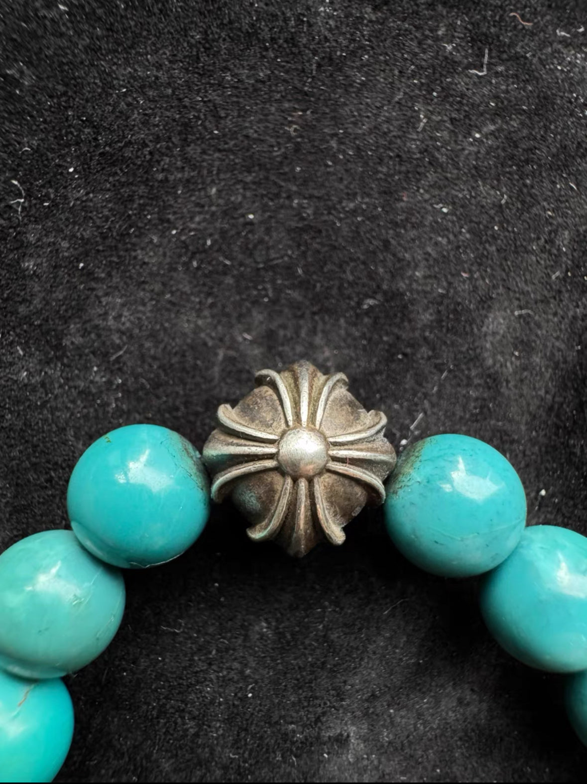 Chrome Hearts Turquoise Bead Bracelet