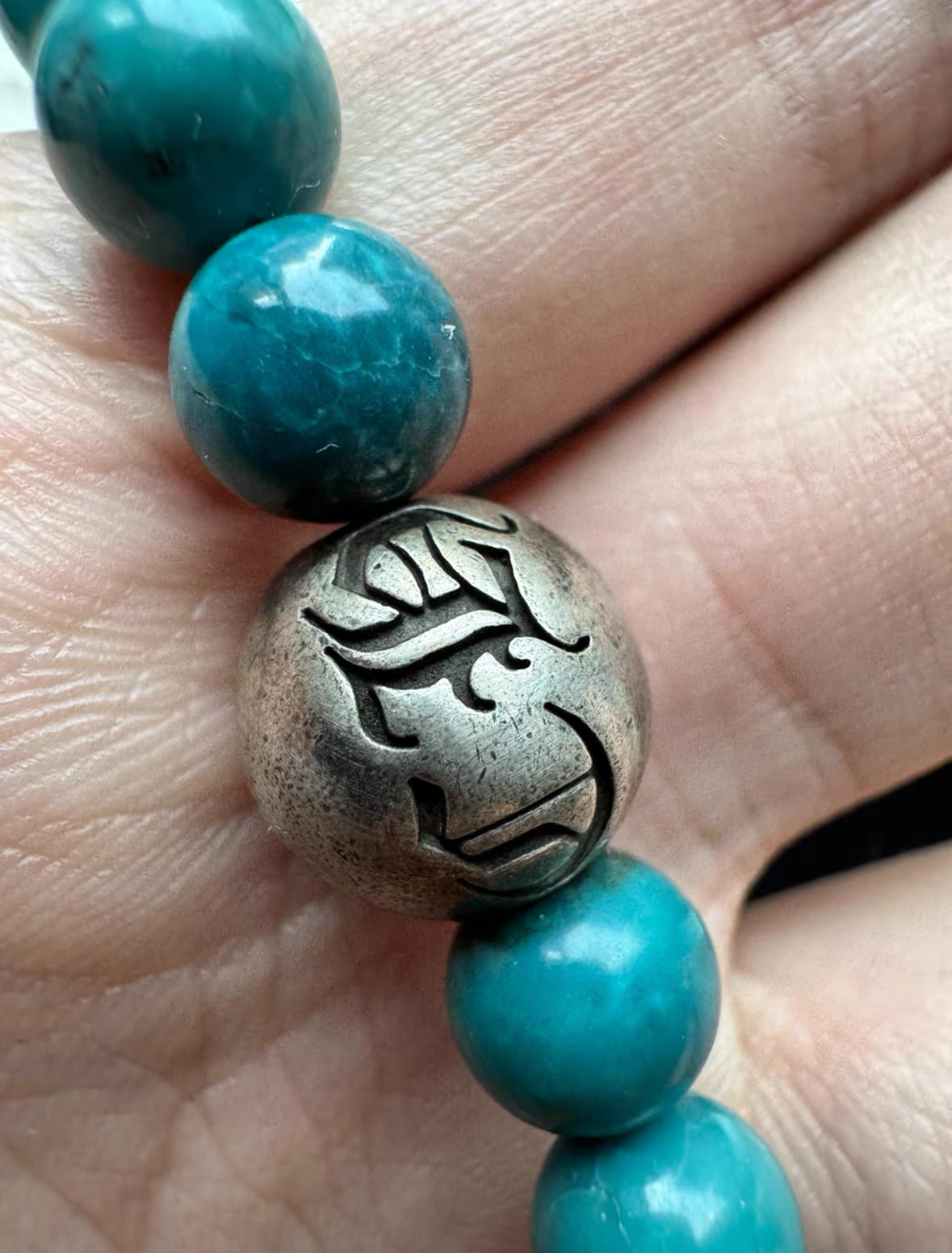 Chrome Hearts Turquoise Bead Bracelet