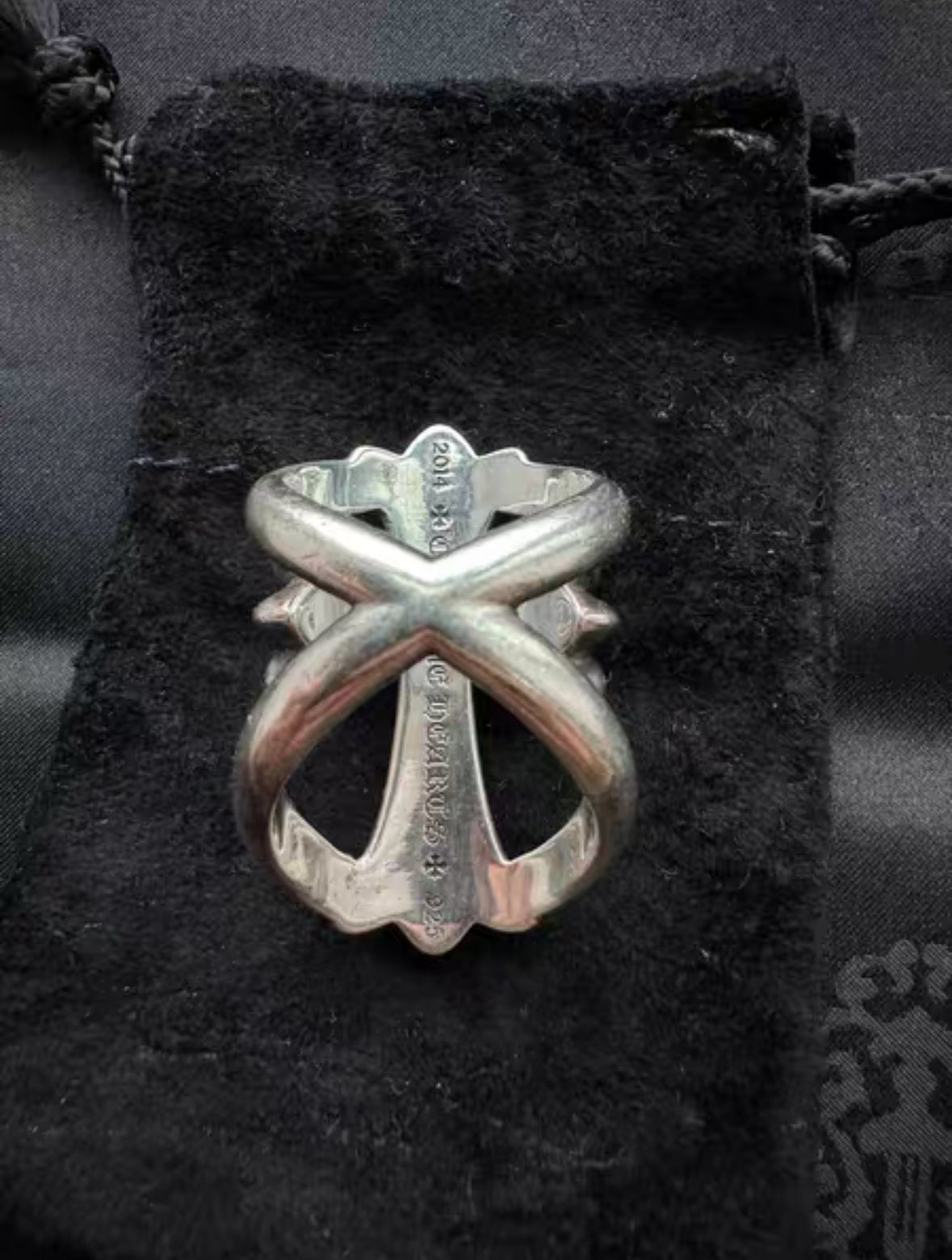 Chrome Hearts Ruby Infinity Ring
