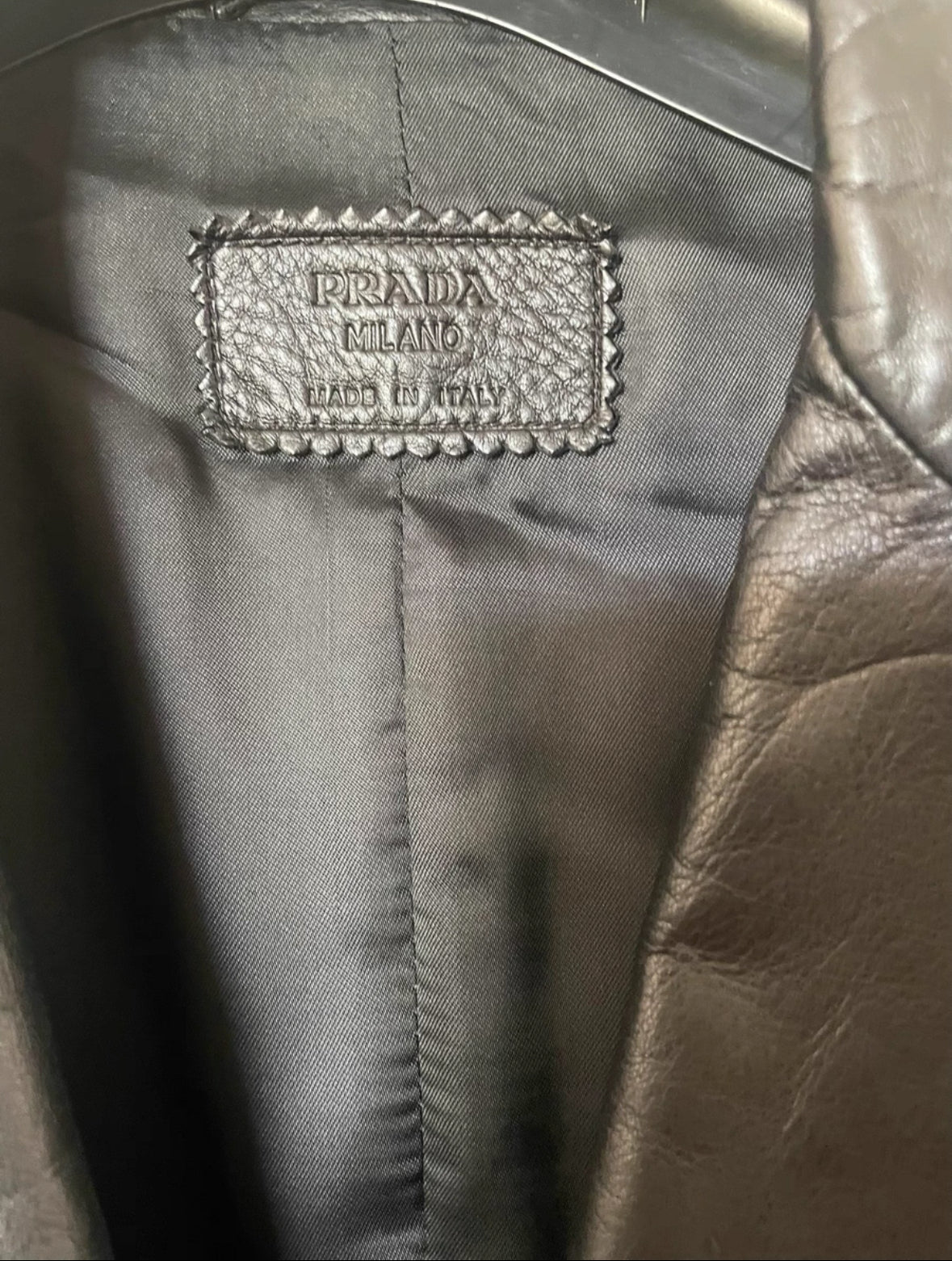 Prada Leather Blazer