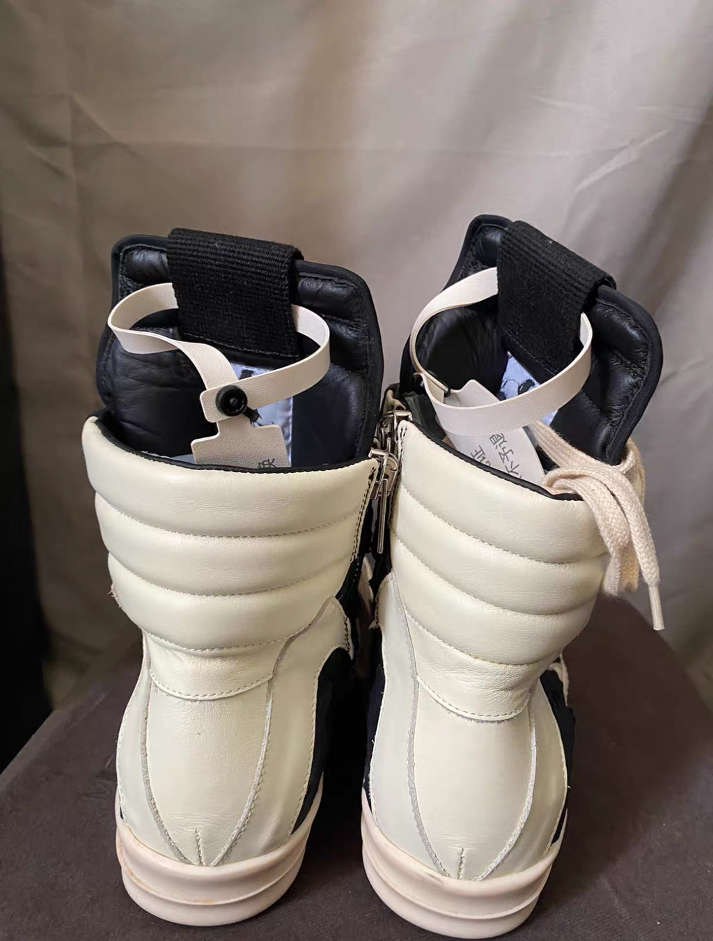 Rick Owens Croc Leather Boots