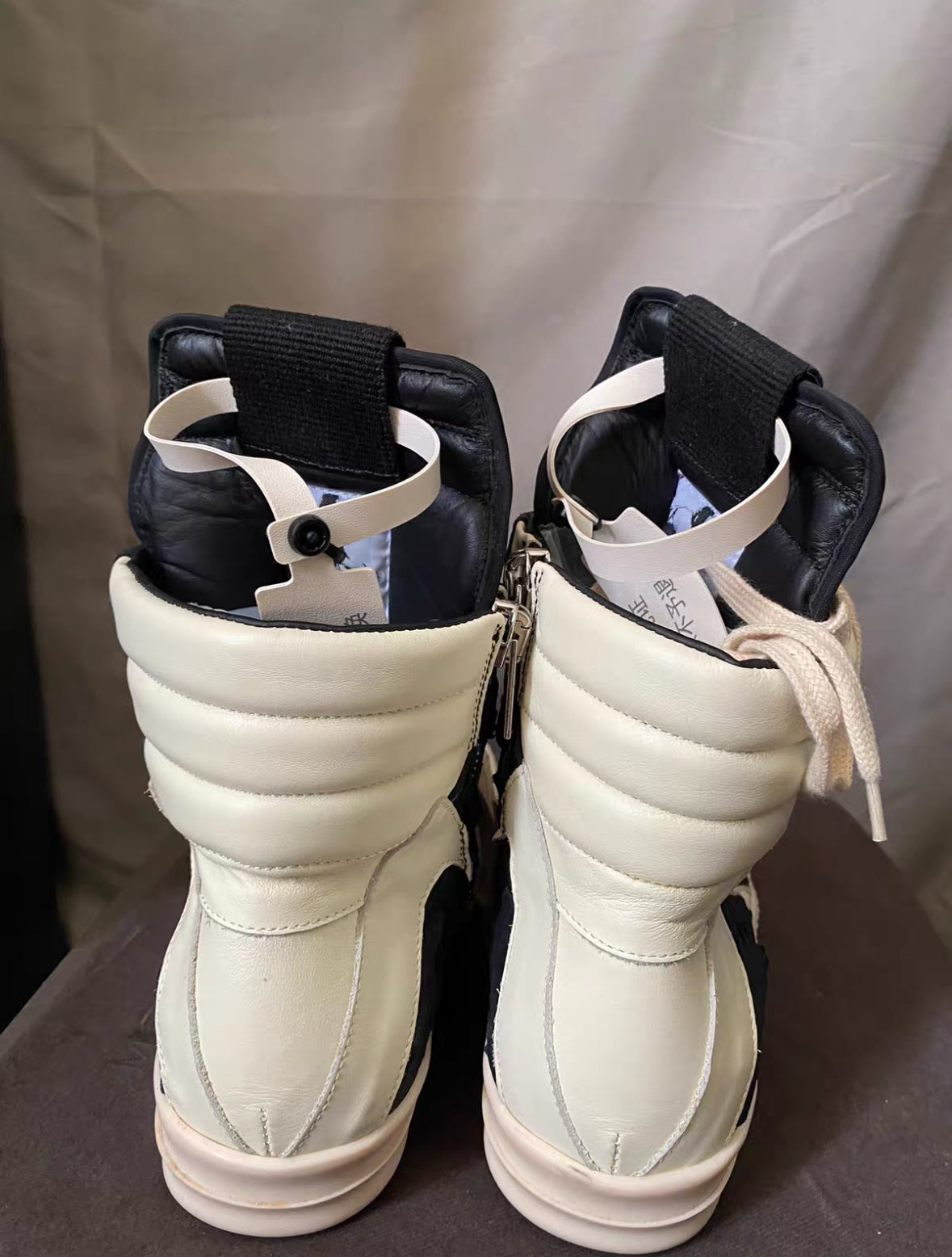 Rick Owens Croc Leather Boots
