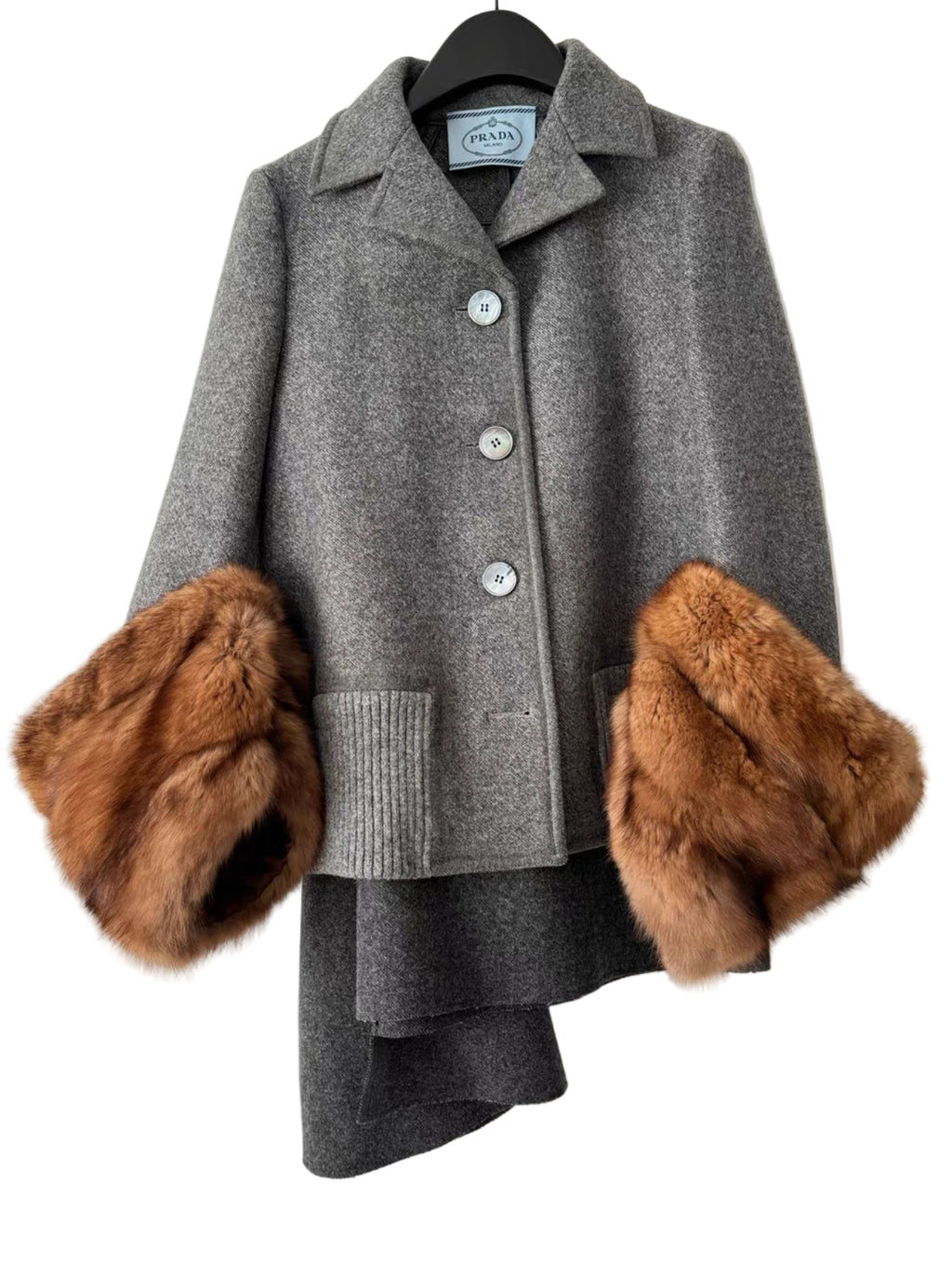 Prada Runway 13FW Wool Fur Set
