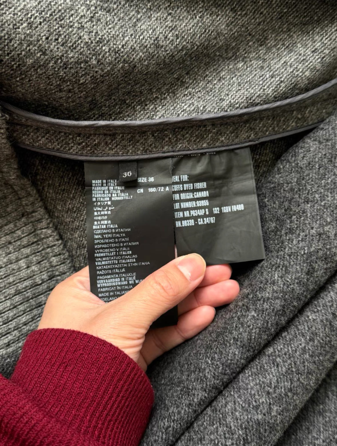Prada Runway 13FW Wool Fur Set