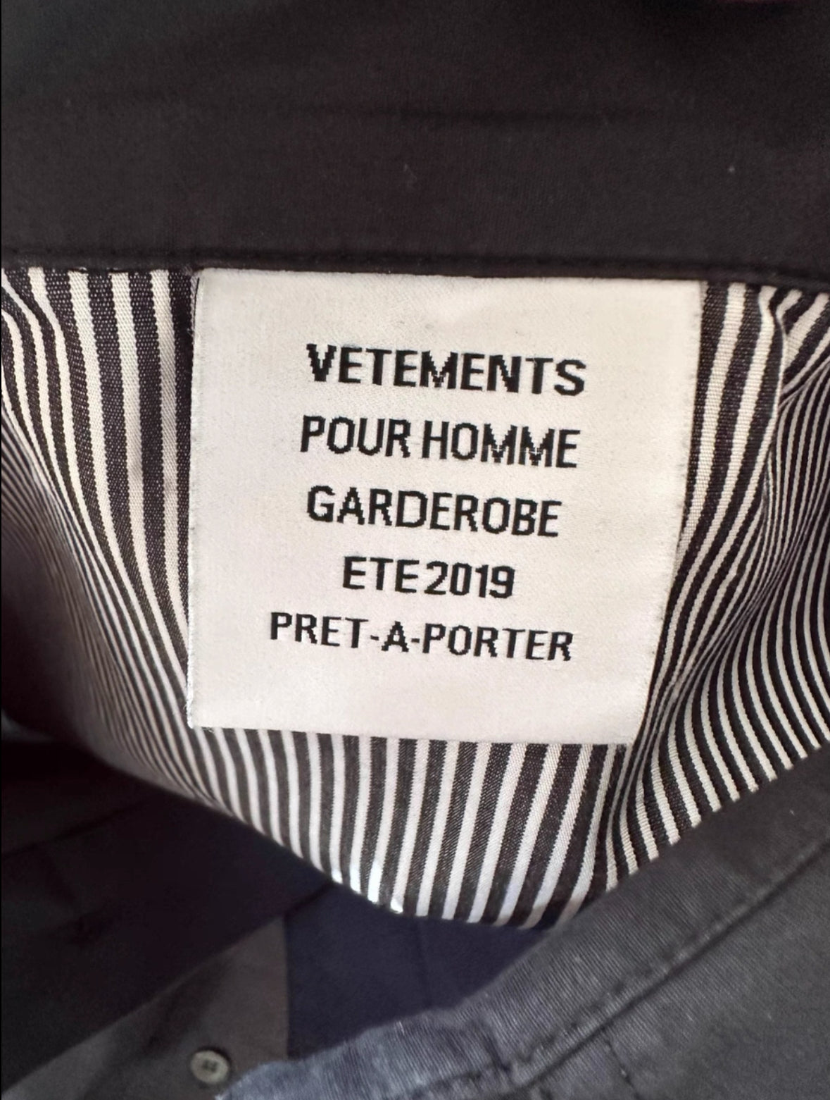 Vetements 18FW SSUR Double Layer Shirt