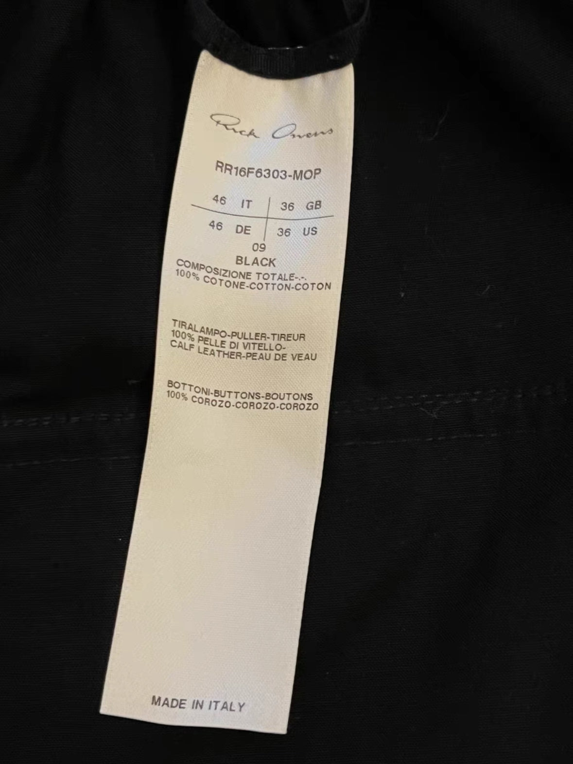 Rick Owens Pannier Cargo Pants FW16 Mastodon Baggy