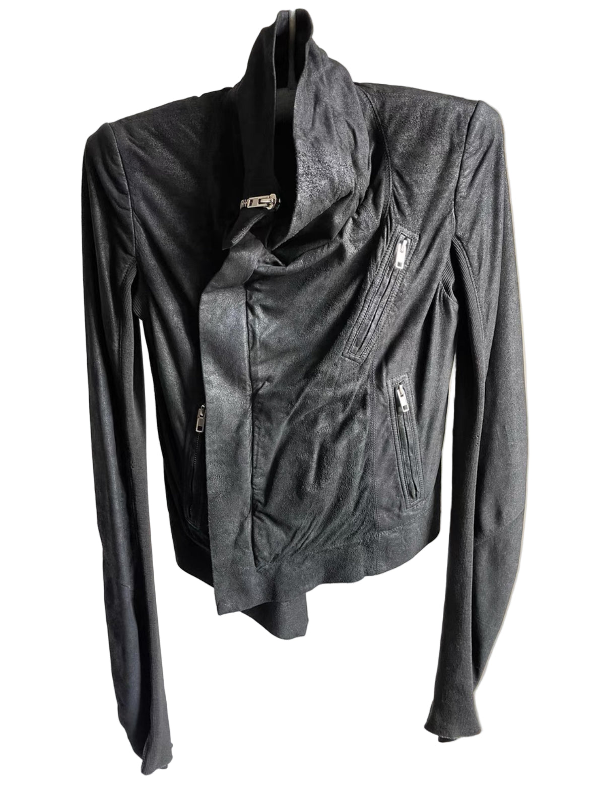 Rick Owens FW15 Leather Biker Jacket