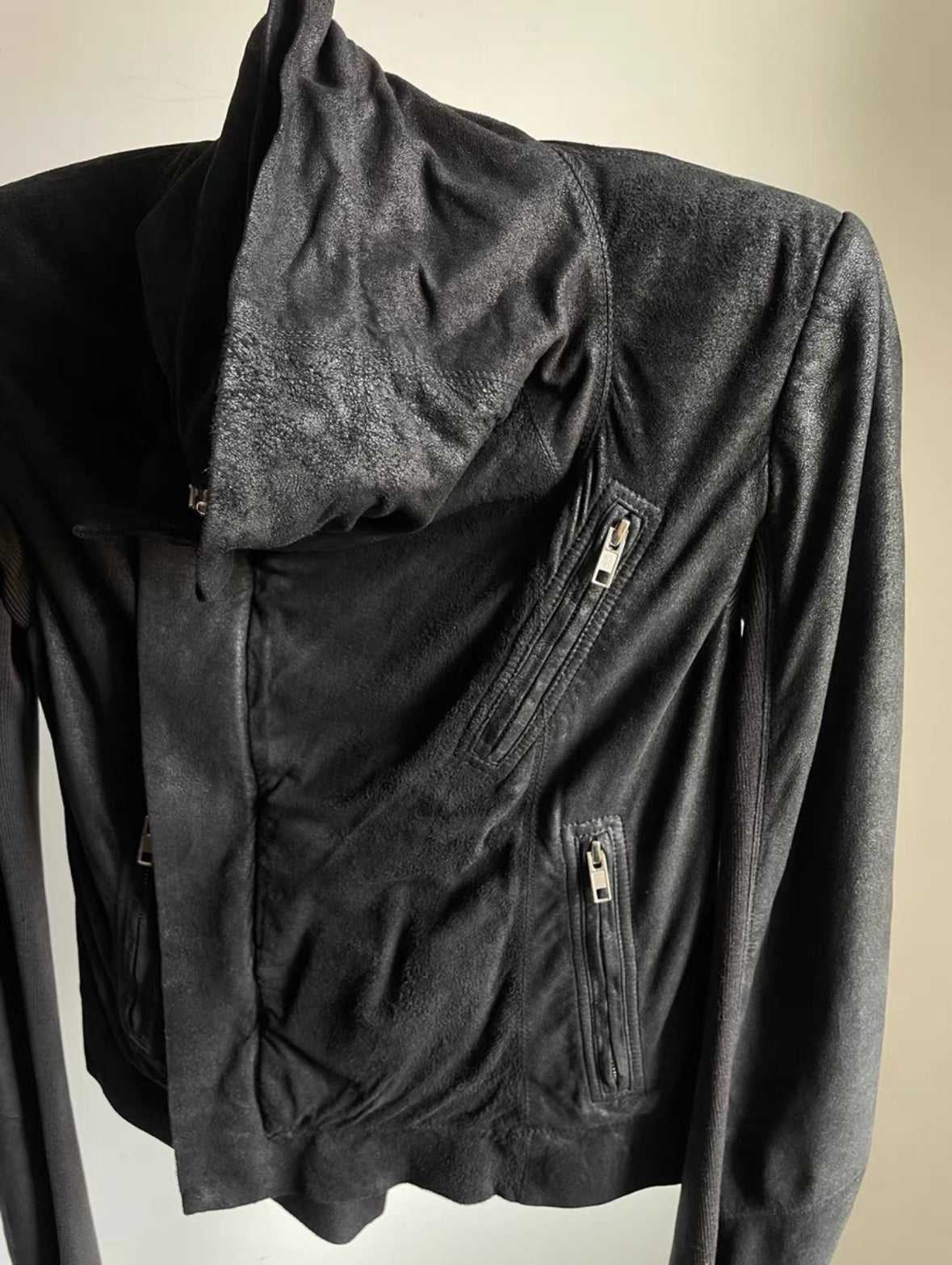 Rick Owens FW15 Leather Biker Jacket