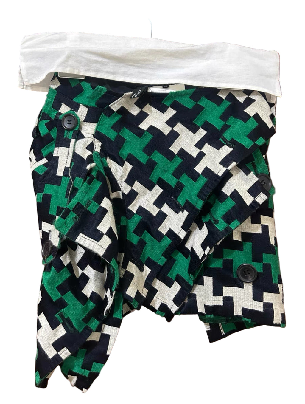 Junya Watanabe CDG Patchwork Wool Skirt