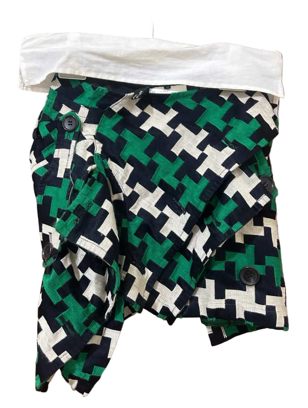 Junya Watanabe CDG Patchwork Wool Skirt