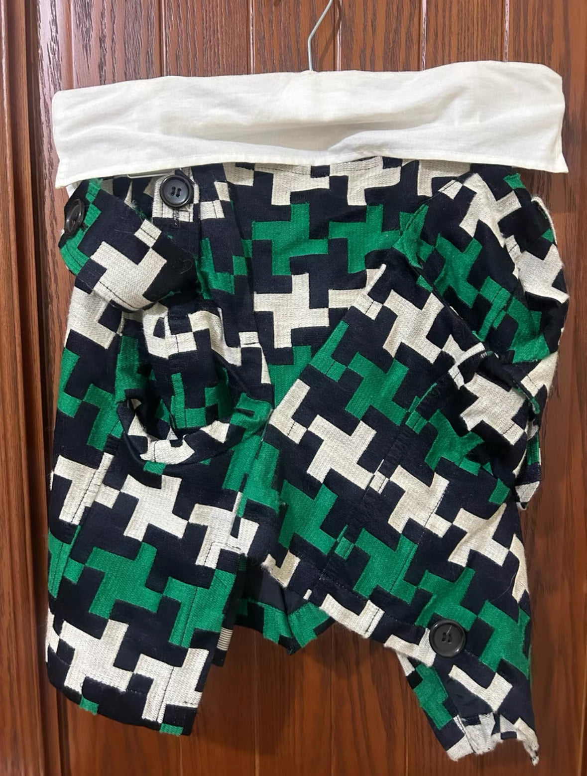 Junya Watanabe CDG Patchwork Wool Skirt