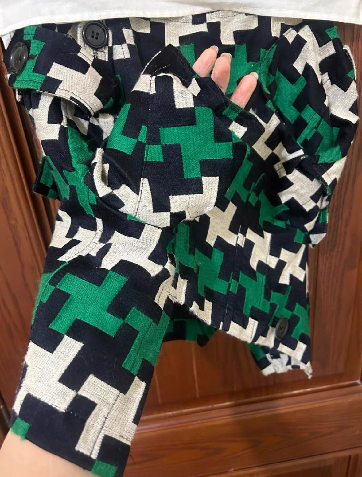 Junya Watanabe CDG Patchwork Wool Skirt