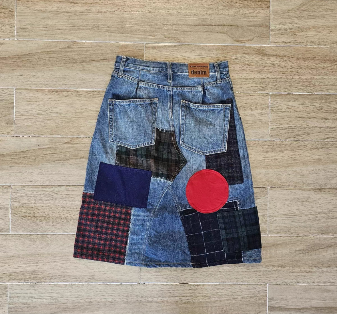 Junya Watanabe Patchwork Denim Skirt