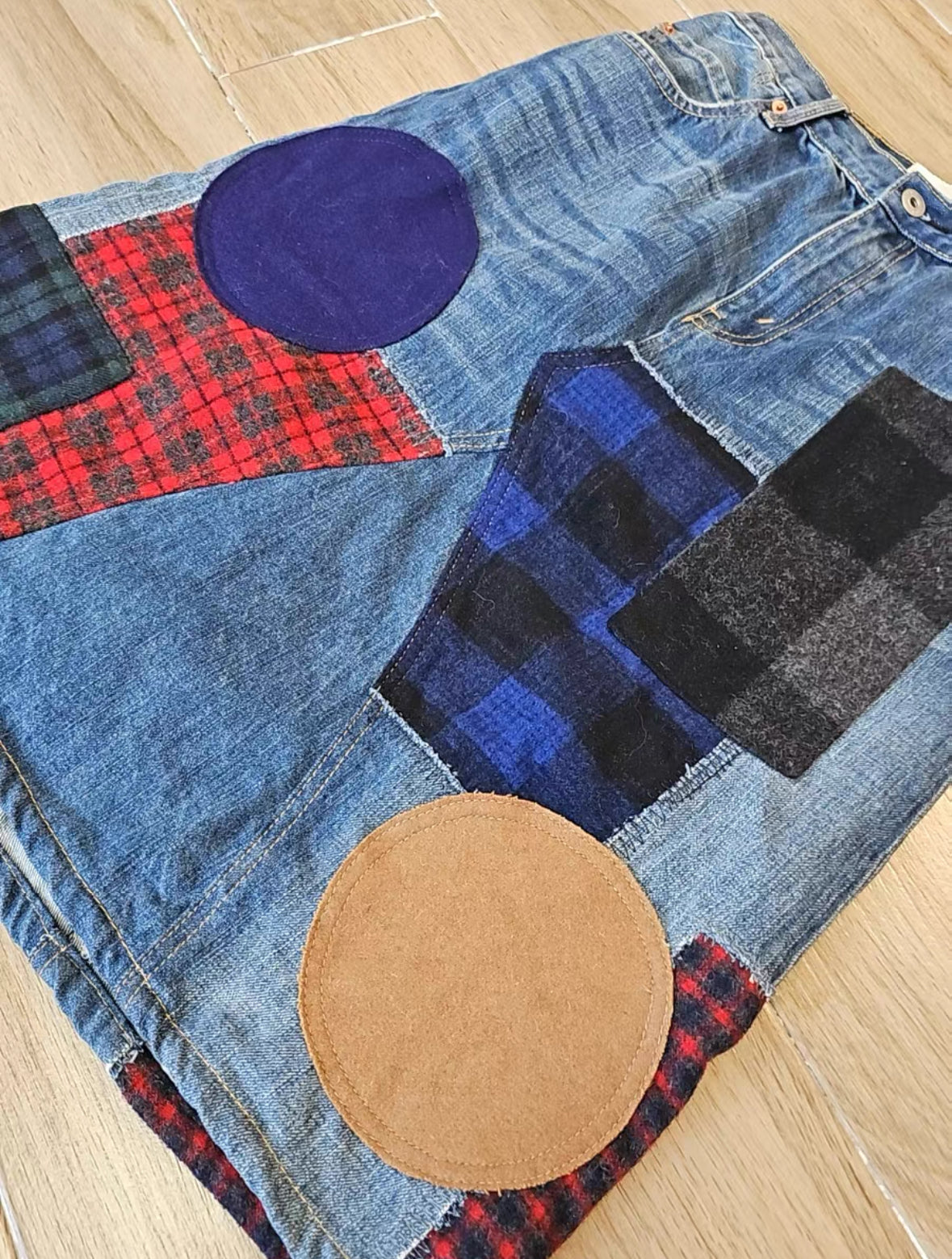 Junya Watanabe Patchwork Denim Skirt