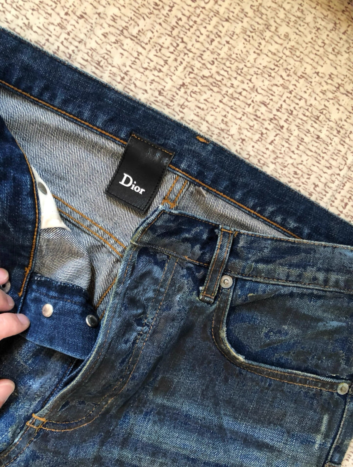 Dior Homme Waxed Jeans