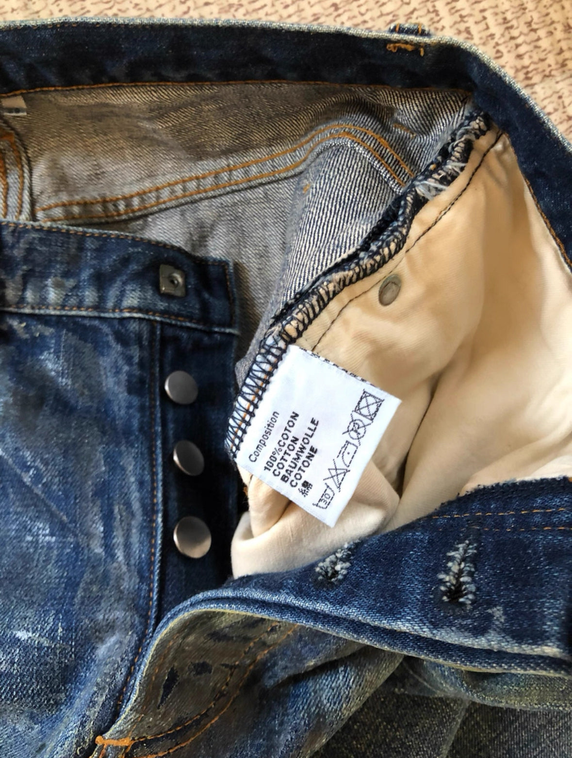 Dior Homme Waxed Jeans