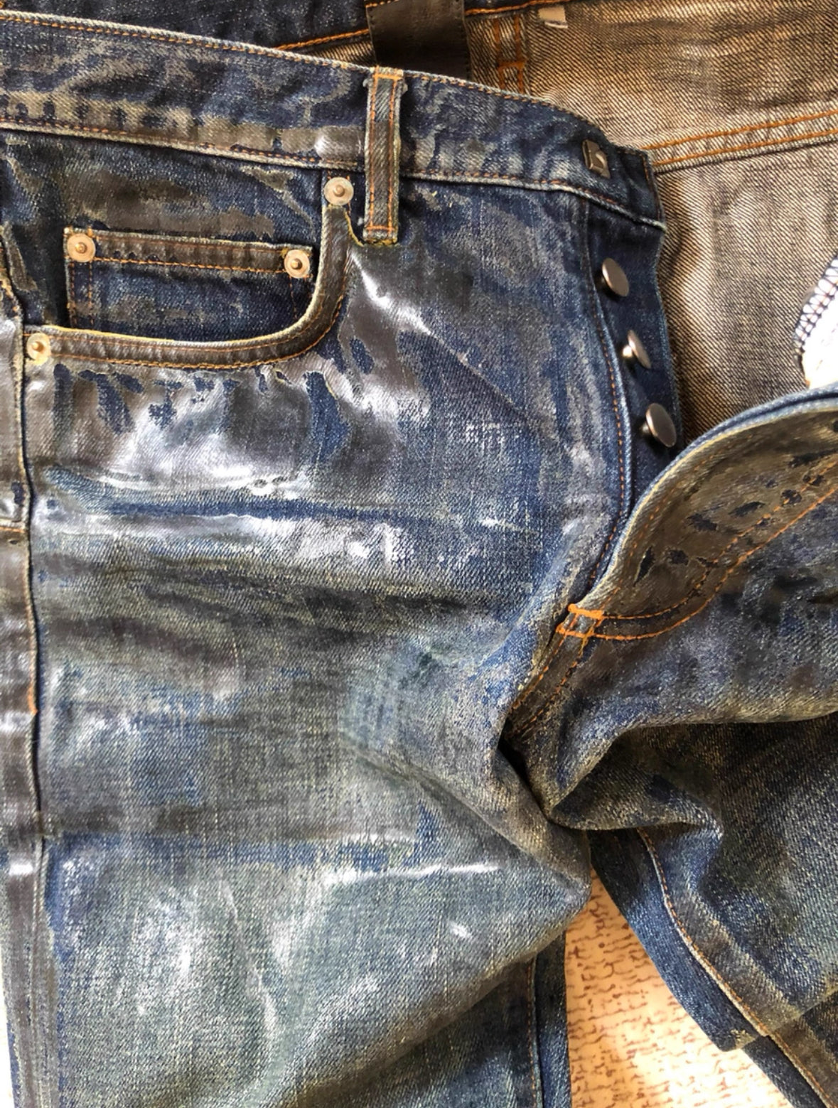 Dior Homme Waxed Jeans