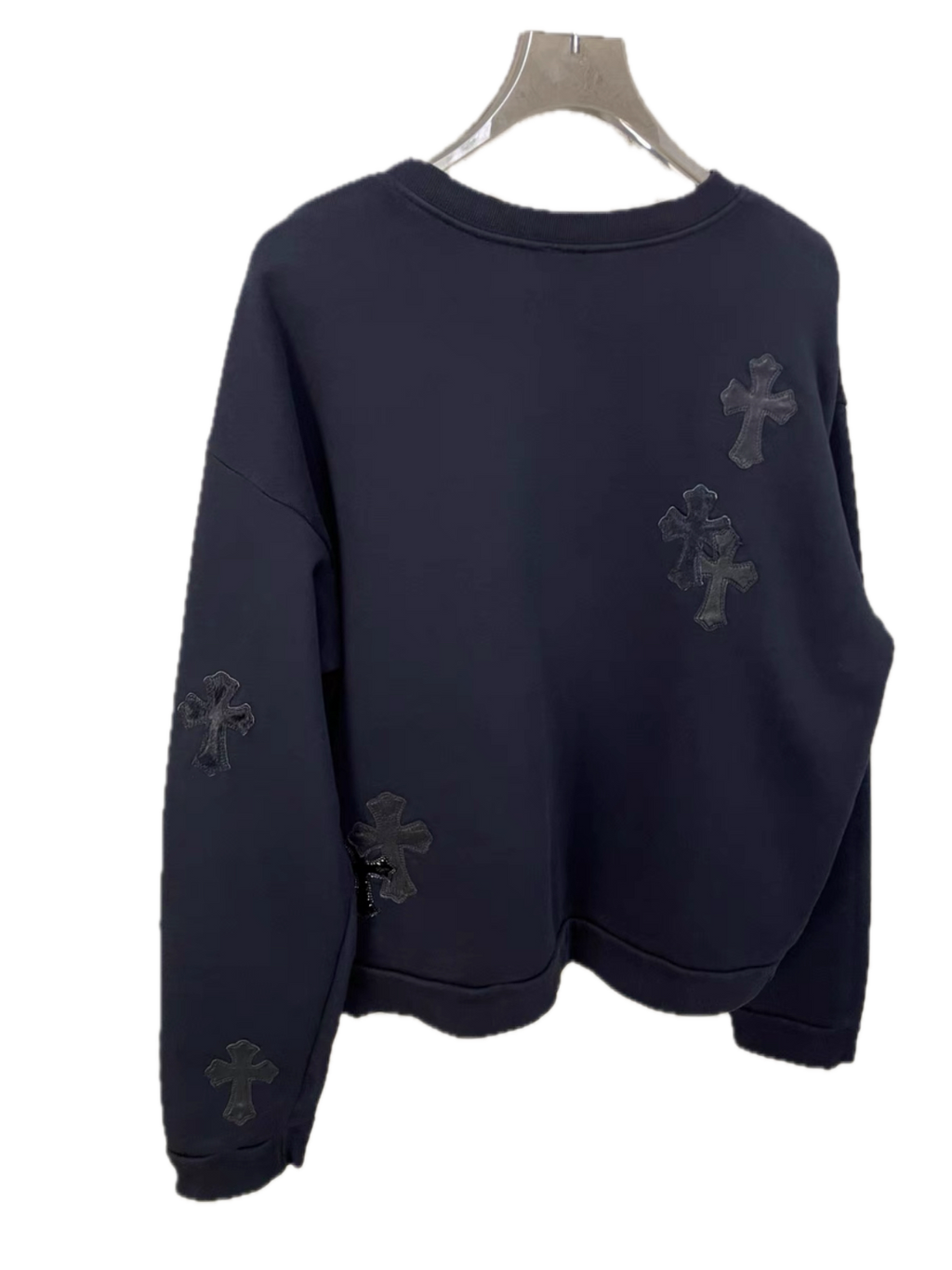 Chrome Hearts Cross Leather Patch Sweartshirt