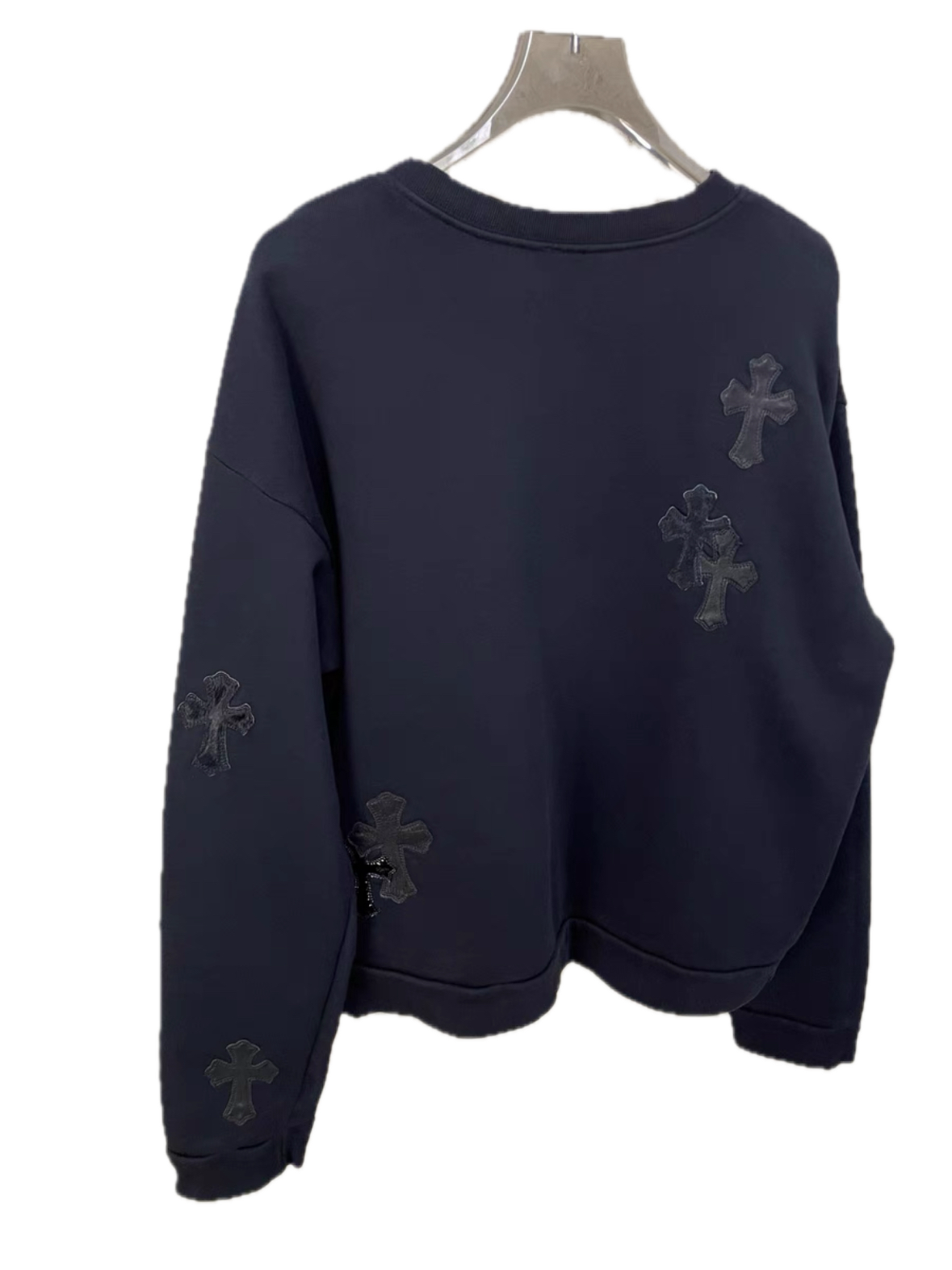 Chrome Hearts Cross Leather Patch Sweartshirt