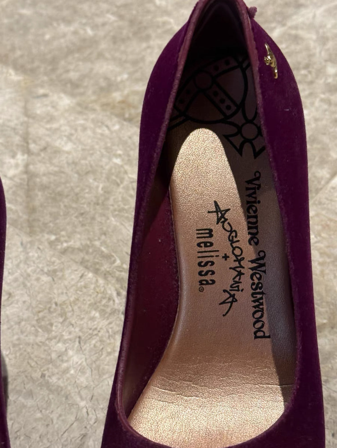 Vivienne Westwood Velvet Melissa Heels