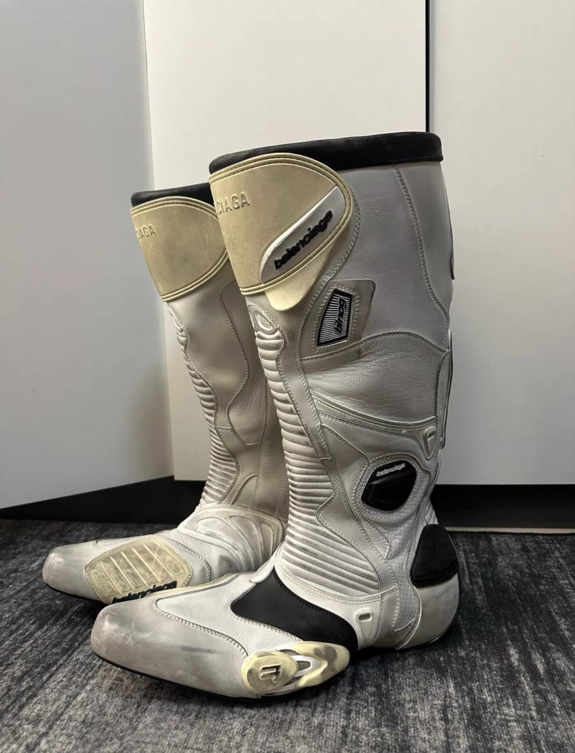 Balenciaga Worn-In Biker Boots