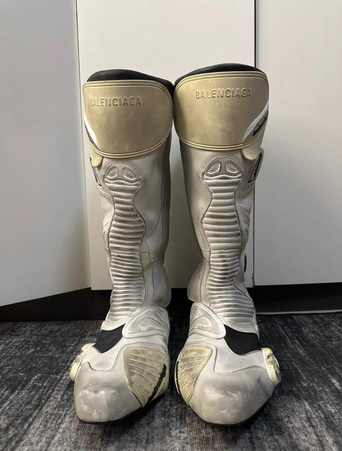 Balenciaga Worn-In Biker Boots