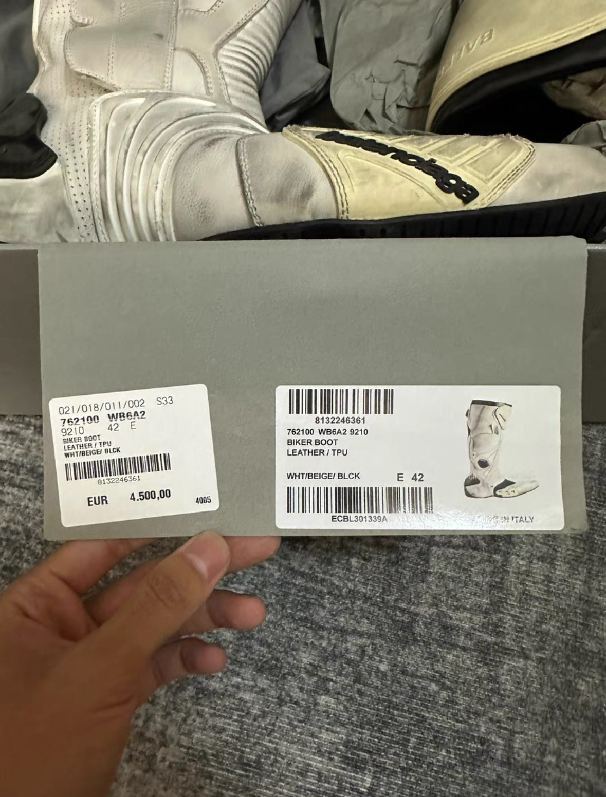 Balenciaga Worn-In Biker Boots