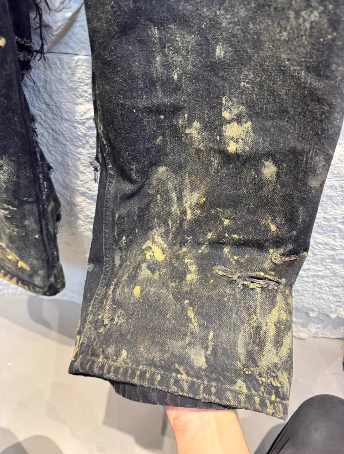 Balenciaga Runway Distressed Worn-In Jeans