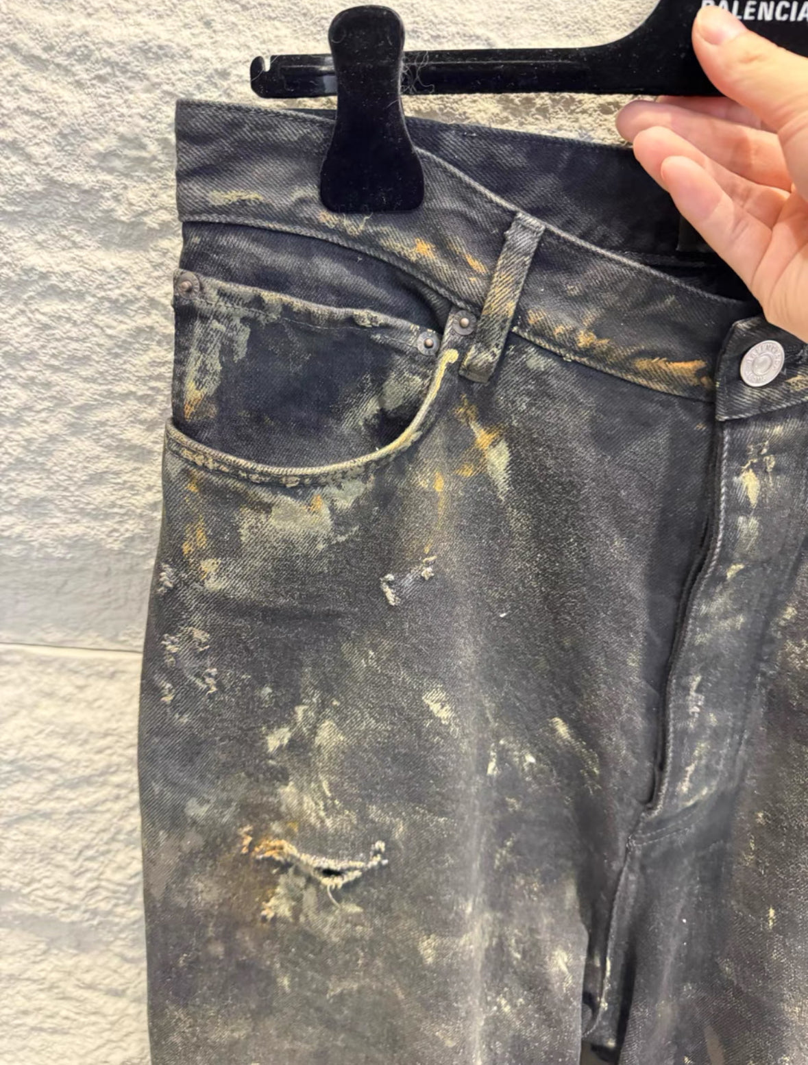 Balenciaga Runway Distressed Worn-In Jeans