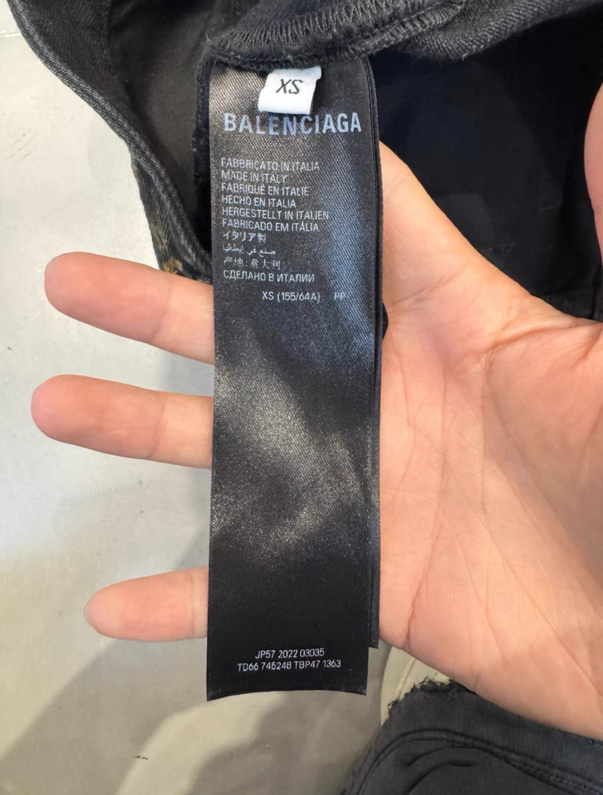 Balenciaga Runway Distressed Worn-In Jeans