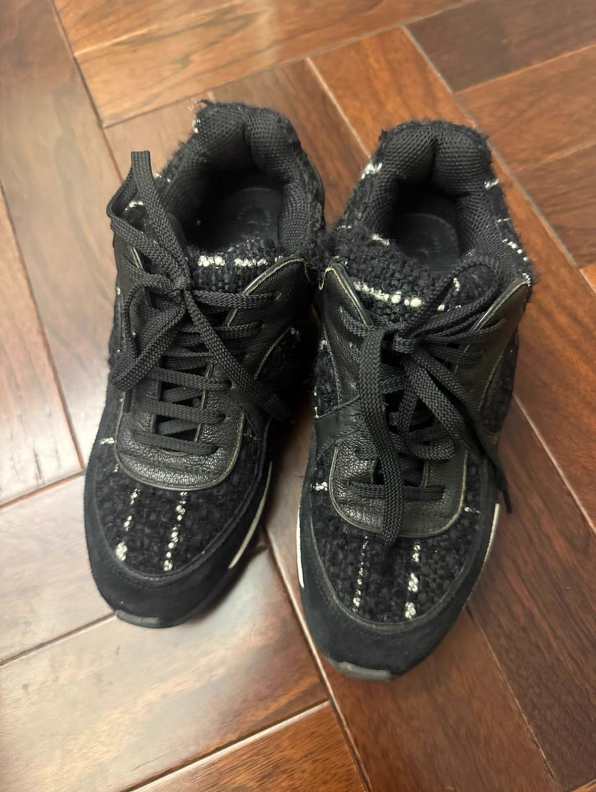 Chanel Tweed Sneakers