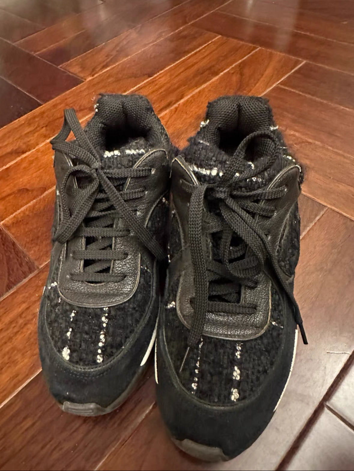 Chanel Tweed Sneakers