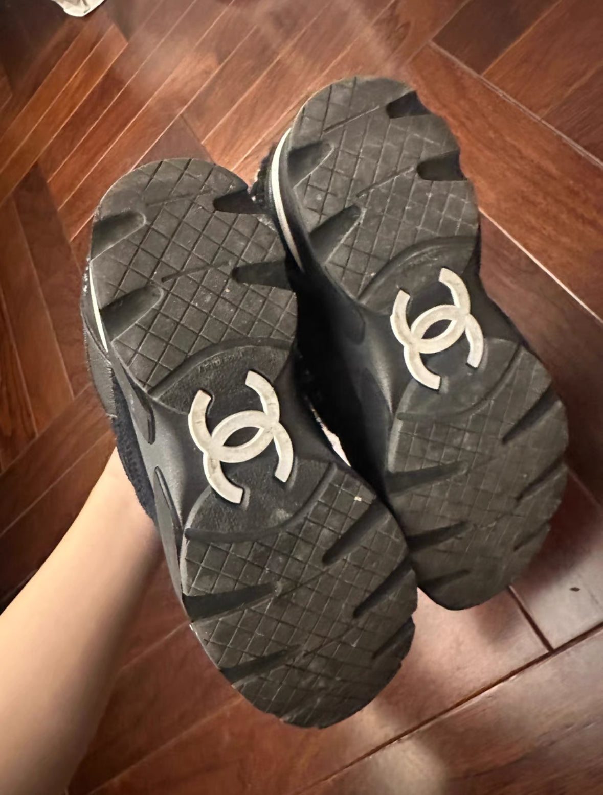 Chanel Tweed Sneakers