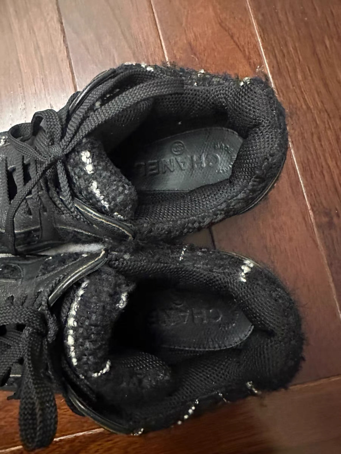 Chanel Tweed Sneakers