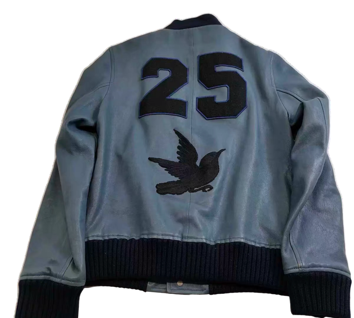 Gucci Leather Baseball Jacke