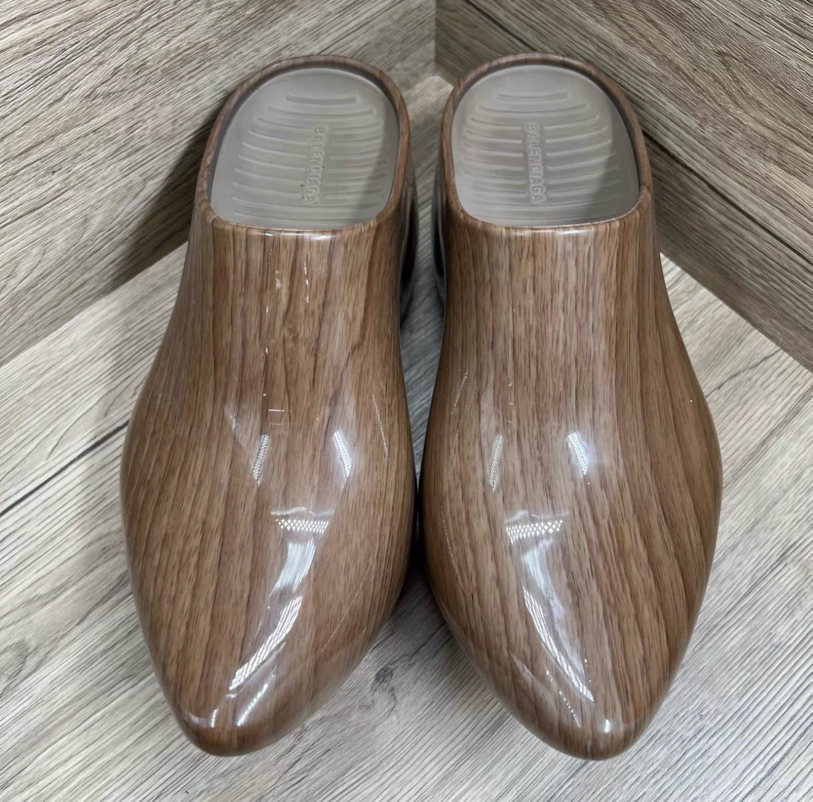 Balenciaga Technoclog Wooden Slippers