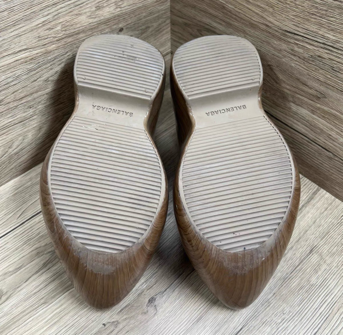 Balenciaga Technoclog Wooden Slippers