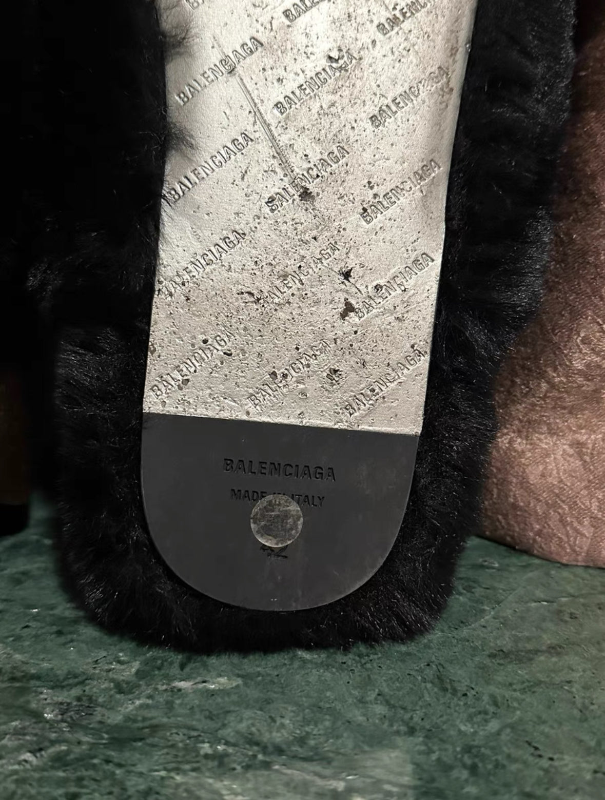 Balenciaga Fur Slippers