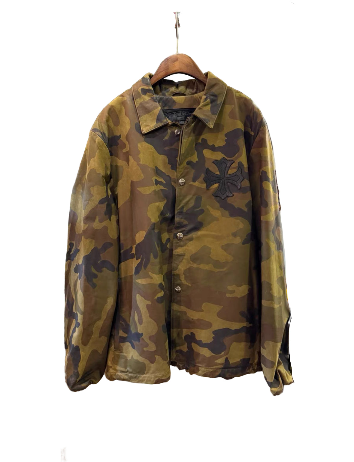 Chrome Hearts Camo Leather Jacket